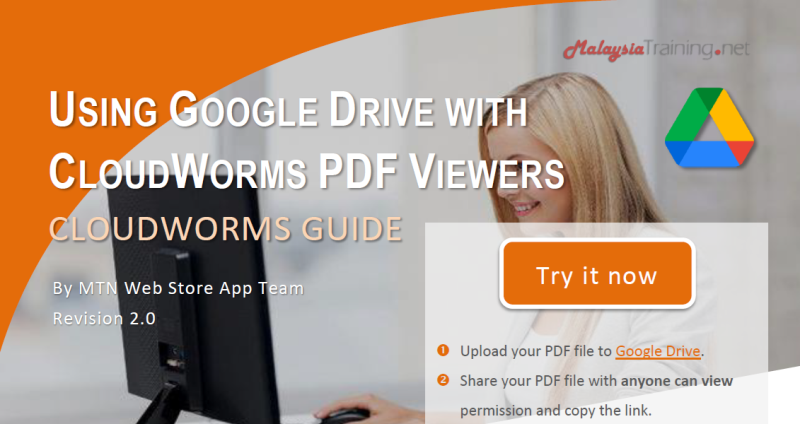 Using Google Drive with CloudWorms PDF Viewers