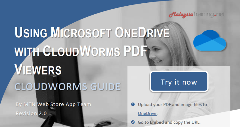Using Microsoft OneDrive with CloudWorms PDF Viewers